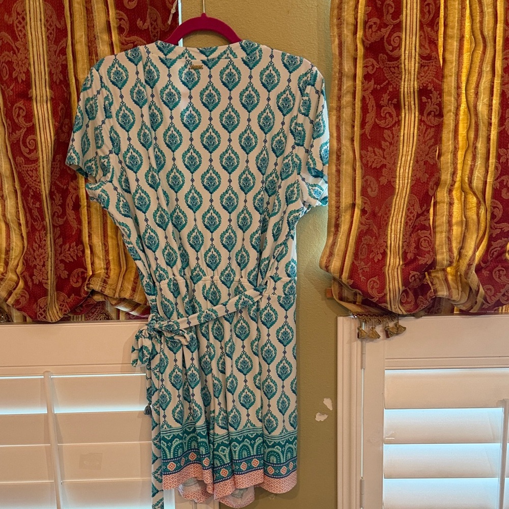 Cabana Life Teal and White Romper - Picture 5 of 7